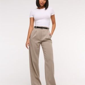 Abercrombie & Fitch Tan Wide Leg Pants